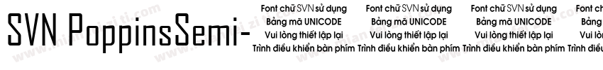 SVN PoppinsSemi字体转换